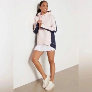 Sweaty Betty Two Tones High Low Sweatshirt with Hood Size Small